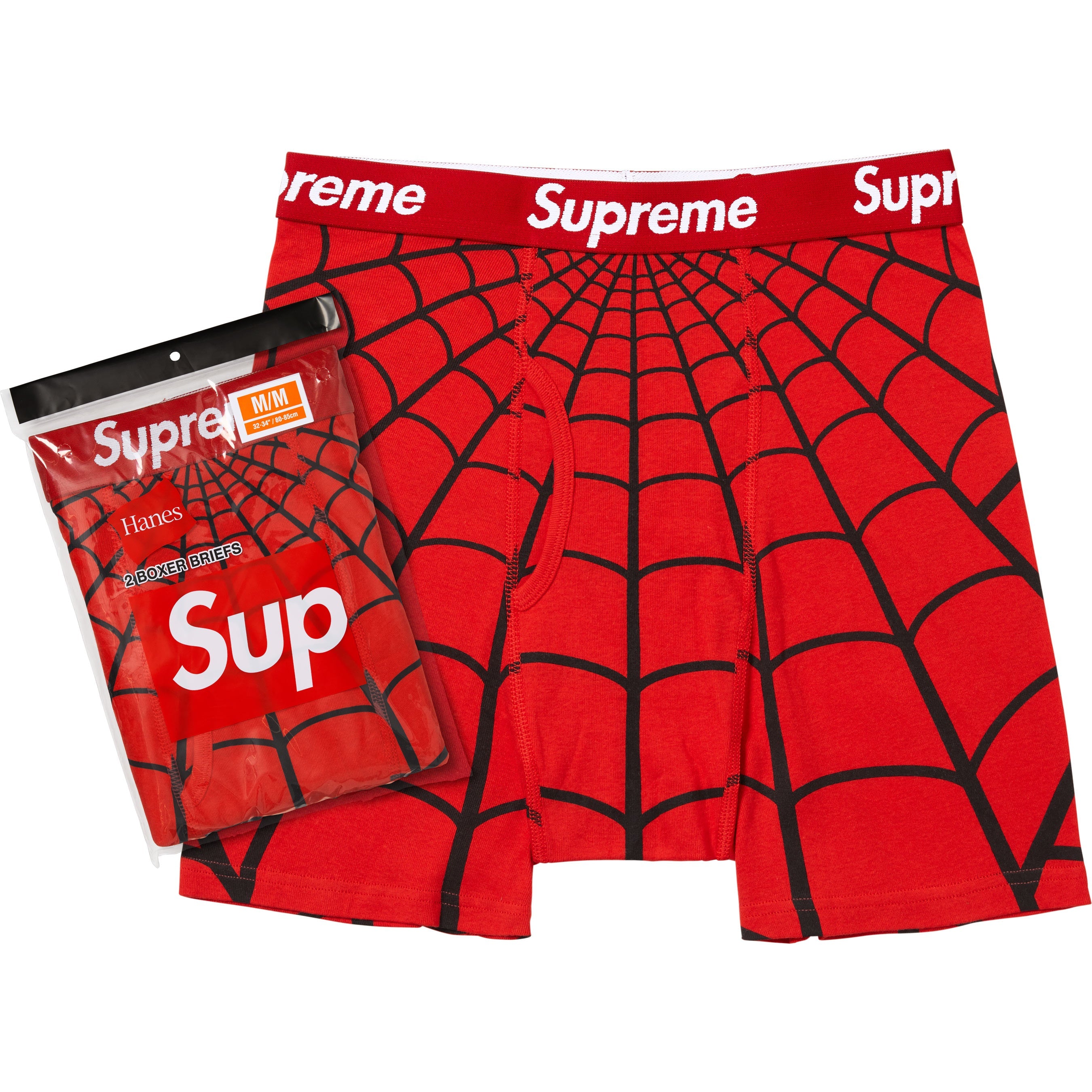 Supreme®/Hanes® Spider-Man Boxer Briefs (2 Pack) view 2